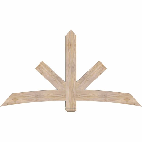 Ekena Millwork Alberta Smooth Timber Gable Bracket, Douglas Fir, 72"W x 39"H x 5 1/2"D x 5 1/2"F, 13/12 Pitch GBW072X39X0606ALB00SDF - main